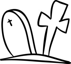 Cemetery Tombs Outline Line Tracing Svg Vector, Free Vectors File